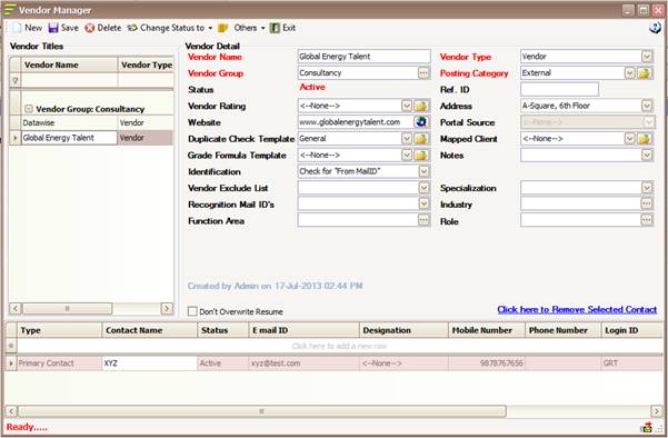 Tocapture the source or vendor details open source manager and fill the ...